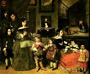 Juan Bautista Martinez del Mazo konstnarens familj Spain oil painting reproduction